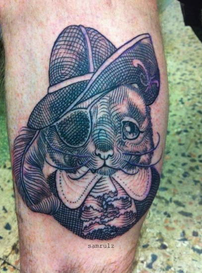Sam Rulz - Pirate Cat Tattoo